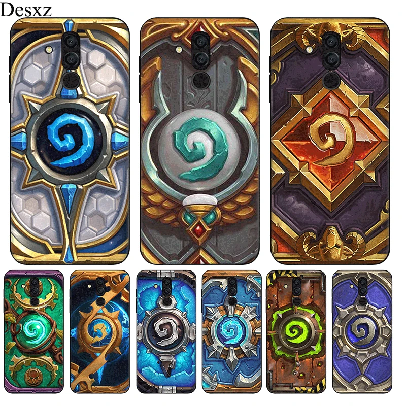 Черный мягкий ТПУ чехол для телефона Huawei Mate Nova Y6 10 20 2i 2 3 4i 4 Lite Pro Hearthstone Card Back Classic |