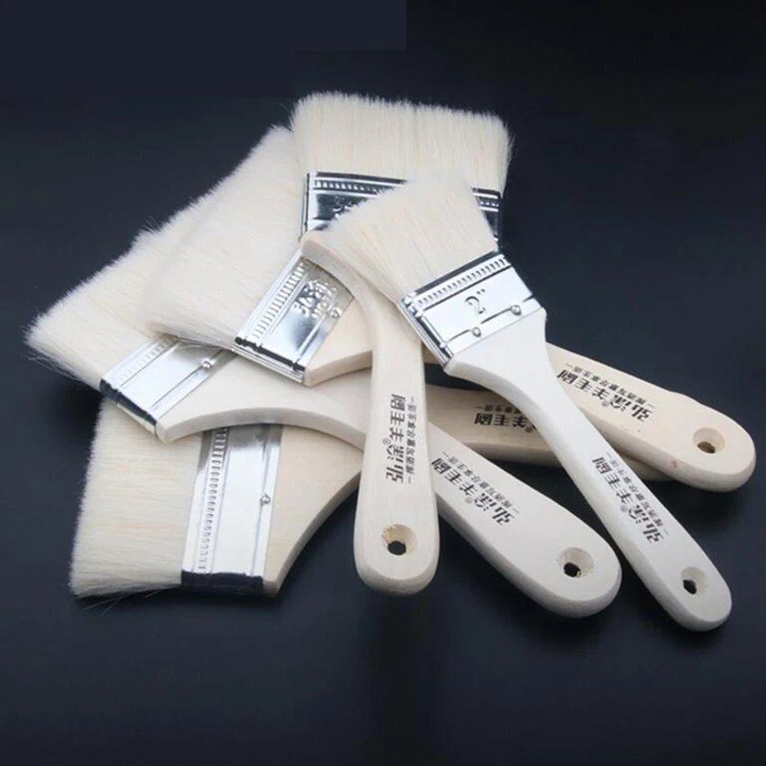 

1/2/3/4/5/6/8 inch BBQ Wood Handle Basting Oil Brush Barbecue Cooking Accessories Bristle Brushes Kitchen Gadgets Tools Outdoor