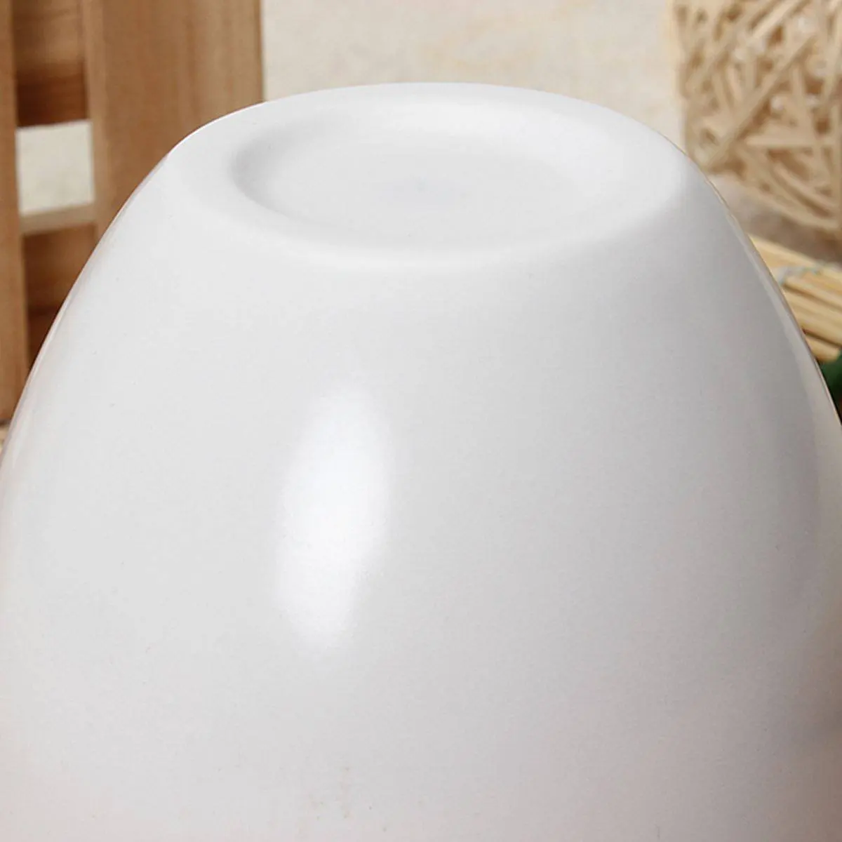 

Egg Shaped Flower Plant Pot Container Planter Holder Home Office Garden Decor White