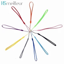 10 шт. hsmeilleur Красочные запястье руки ремень для телефона и ремешком в форме для USB флэш-накопитель ключи, брелки для ключей, Камера MP3 MP4 держатель плечевой ремень