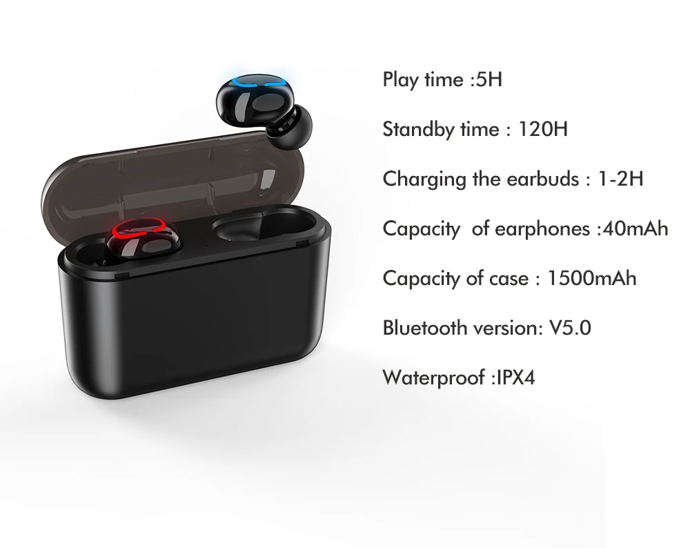 Rock space TWS Bluetooth наушники беспроводные наушники True 8D стерео беспроводные наушники спортивные громкой связи игровая гарнитура для телефона