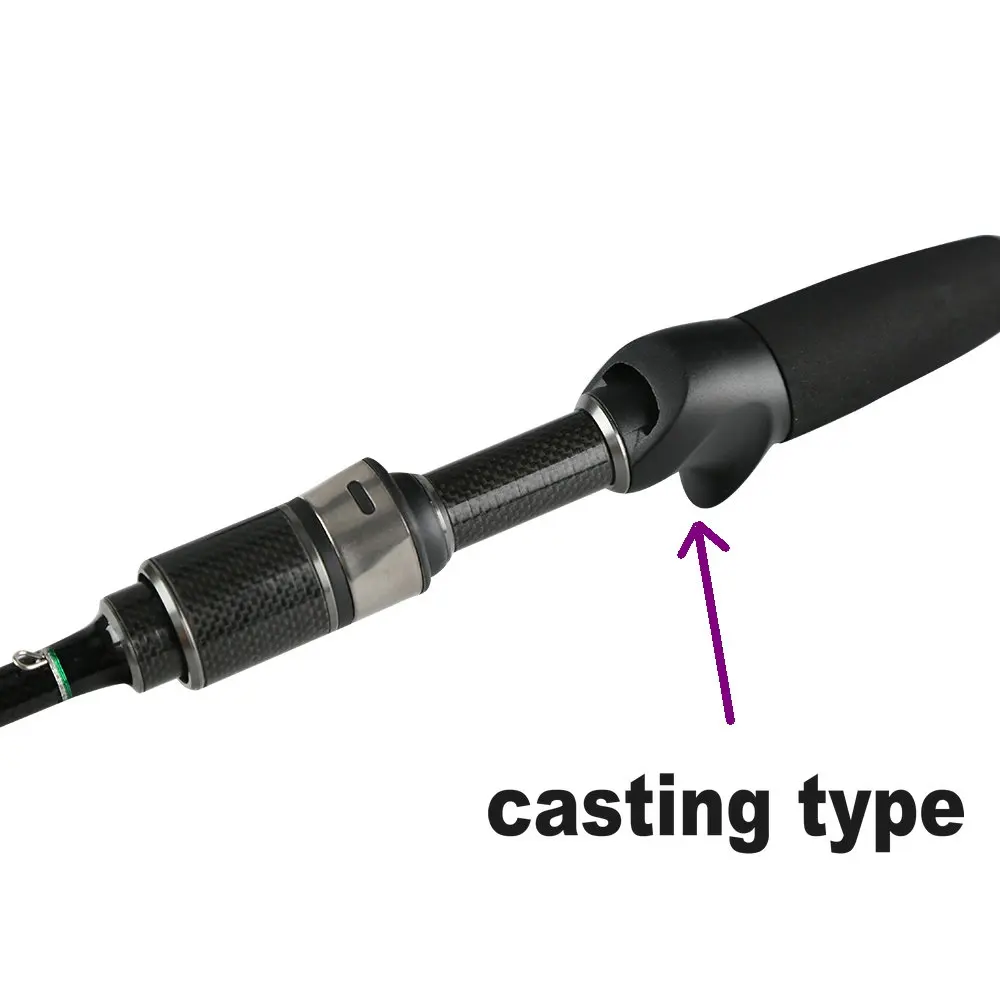 Новинка 2,1 м, удочка для литья и спиннинга, 2-10 г, вес приманки, 3 секции, углеродная Удочка с К-серизными кольцами, Быстрая система - Цвет: Темно-серый