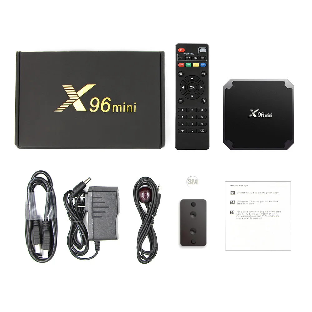 2,4 ГГц WiFi HD 4 K медиаплеер телеприставка Android 7,1 tv Box Mini Box tv Amlogic S905W 1 + 8G 2 + 16G Поддержка bluetooth