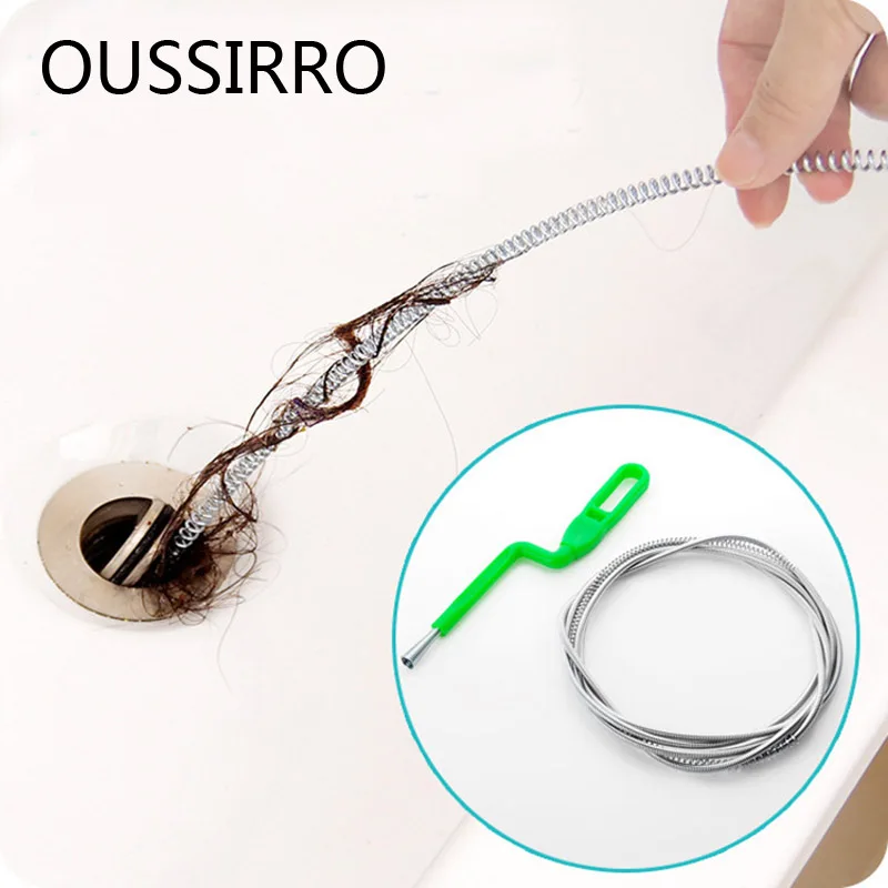 

Hand-extended Clear The Pipe Wire Spring Filter For Kitchen Useful Pipe Dredging Tool Sewer Clogging Drain Hair Cleaner Tool
