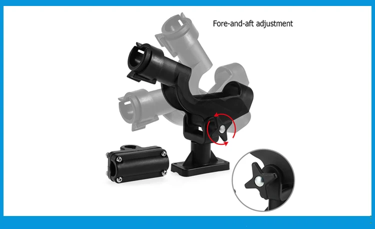 Подставка для удочки, регулируемый съемный держатель на 360 градусов, каяк, лодка, поддержка, инструменты, аксессуары, кронштейн для удочки
