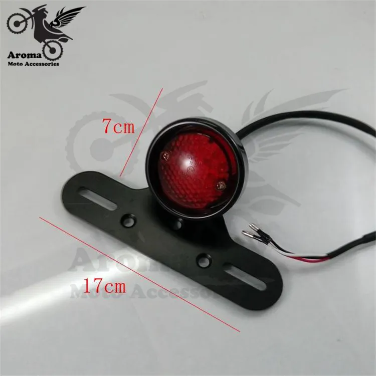 Universal Motorcycle tail light BRASS light Assembly Fits Harleys