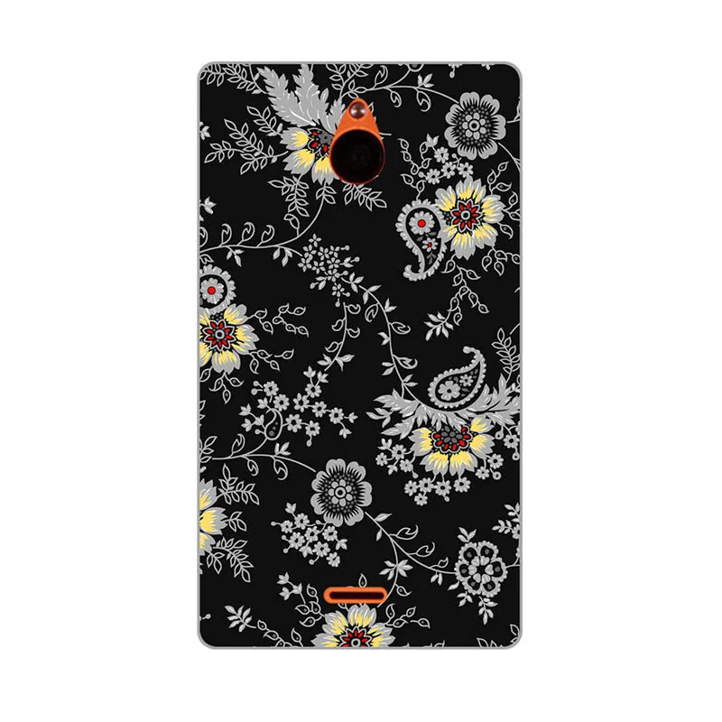 Чехол для Nokia X2 X2DS Dual SIM RM-1013 задняя крышка цветок Coque пластик напечатанный Кот Сова чехол для телефона с рисунком в виде животного для Nokia X2