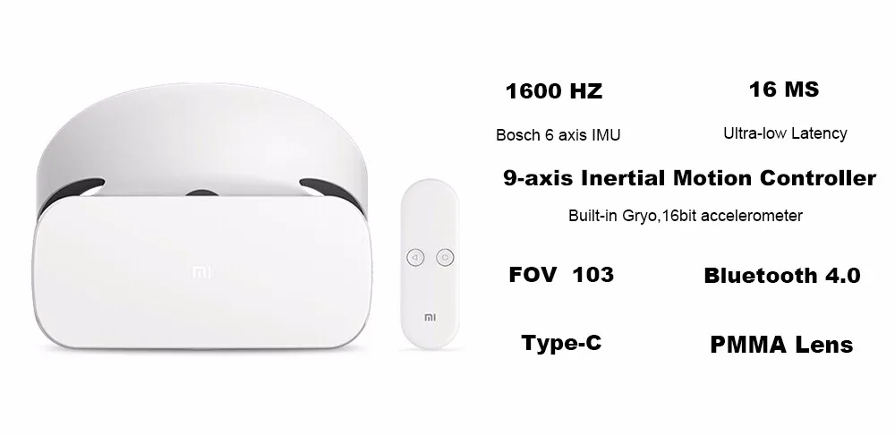 The New Original Xiaomi VR Glasses Built-in Motion sensor VR With 9-Axis Controller for xiaomi 5 5s 5s Plus Note 2 smartphone (2)