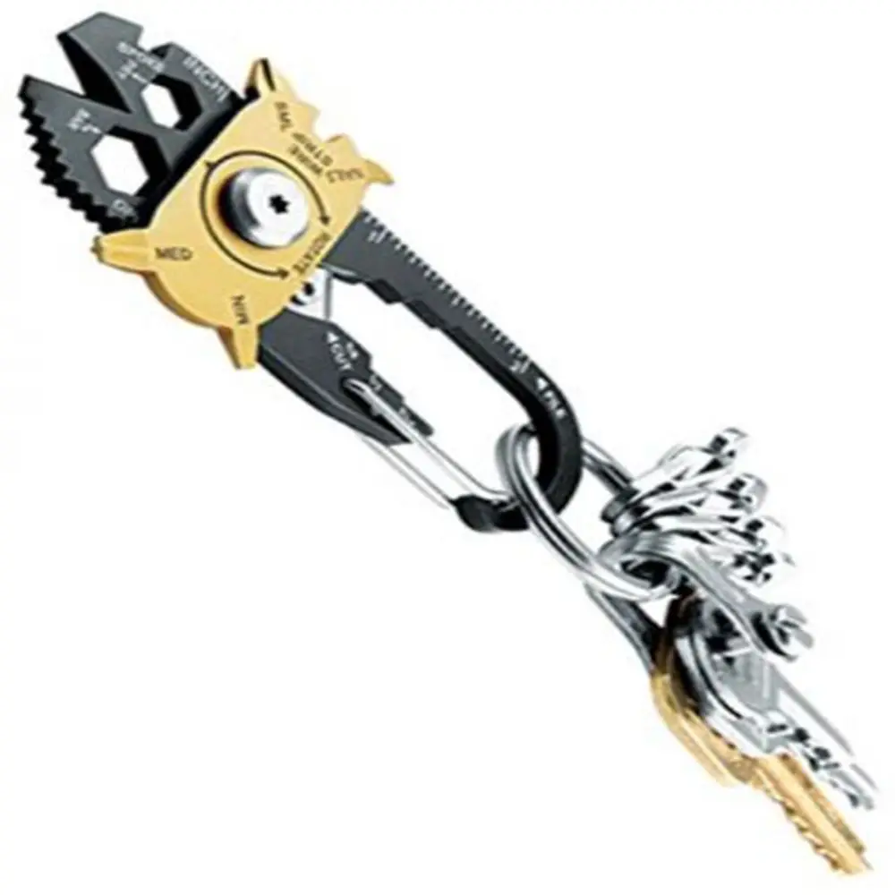Outdoor EDC Keychain 20-in-1 Pocket Multi Tool Bottle Opener Wrench Screwdriver Outdoor EDC Keychain 20-in-1 Pocket Multi Tool Bottle Opener Wrench Screwdriver