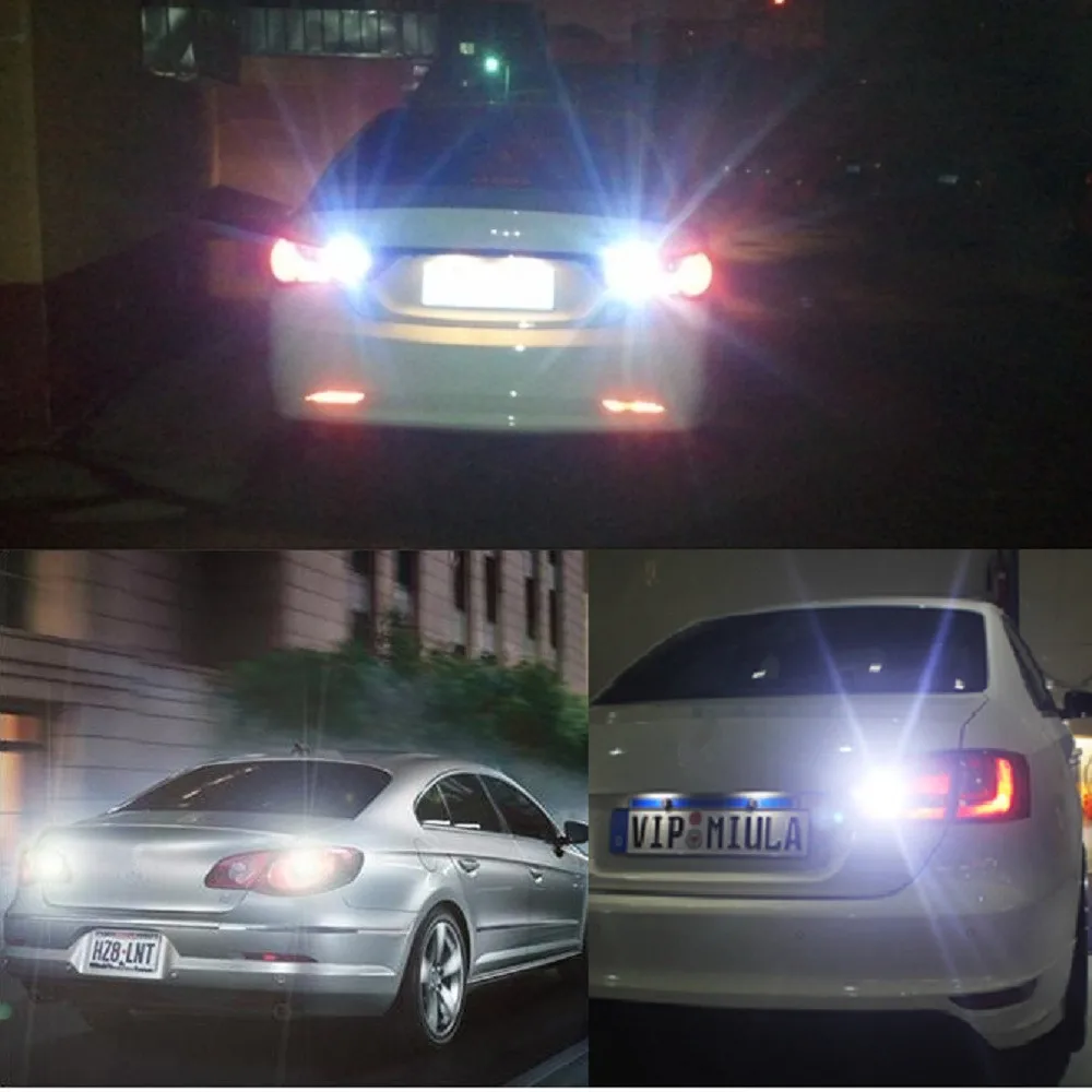 Автомобильный задний стоп сигнал ANBLUB P21W BA15S 1156 1157 BAY15D светодиодный лампа 12 В COB для