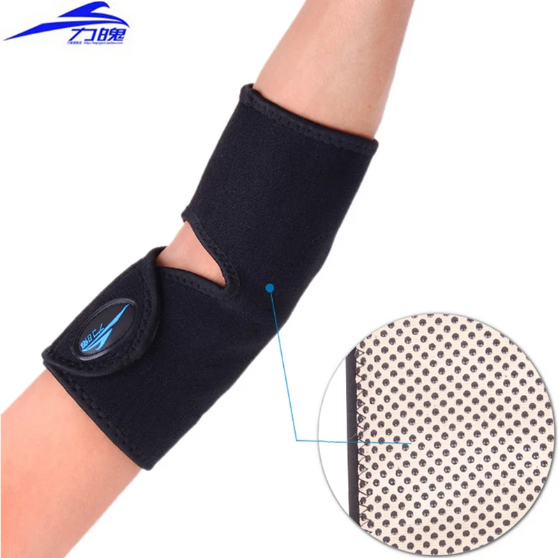 Турмалин самонагревающийся налокотник поддержка облегчение боли в коленях Корректор осанки Магнитная терапия налокотник протектор