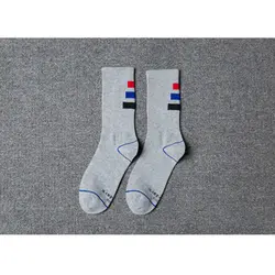 10 штук = 5 пара/лот 2019 Harajuku трендовые спортивные носки летние новые трехцветные хлопковые носки Мужские дышащие спортивные носки