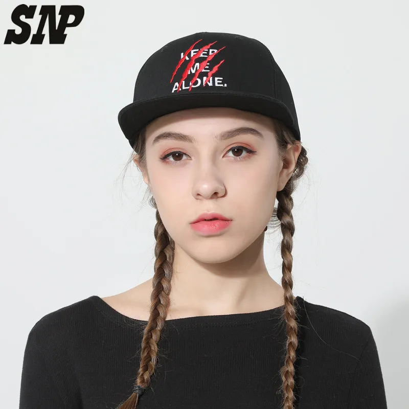 

Casual Snapback Hip Hop Cap Trukfit Hat Cap Men Women Summer Flat Cap Hip Hop Snapback Cap Claw Embroidery Casual Black Bone Hat