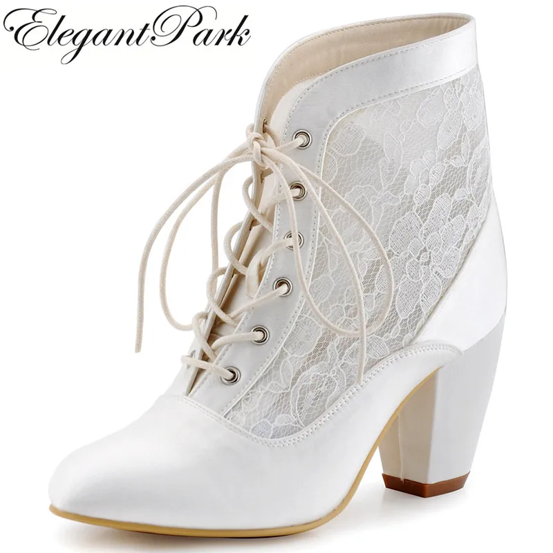 ankle boots with wedding dress