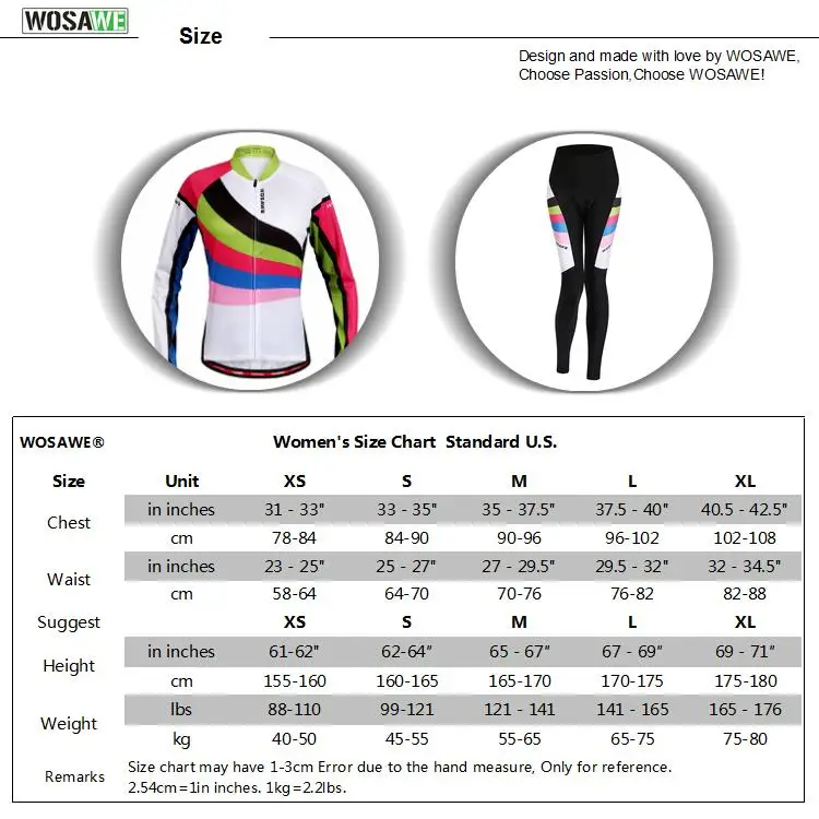 WOSAWE Pro с длинным рукавом Велоспорт Джерси наборы для женщин команда плотно тонкий спортивная одежда Ciclismo MTB велосипед гель Мягкий Цикл Одежда