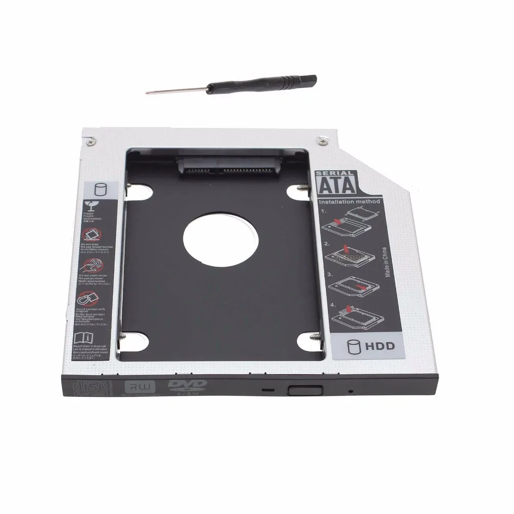 9.5mm Universal Sata to Sata 2nd HDD SSD HARD DISK DRIVE caddy adapter For Acer Aspire 4830