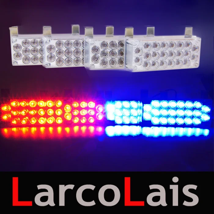 4x22 LED Strobe Flash Warning EMS Police Car Light Flashing Emergency