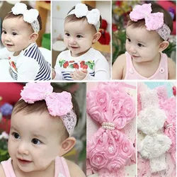

1PC Newborn Infant Toddler Girls Baby Headband Bowknot Flower Pearl Hair Band Elastic Lace FZ2450-FZ2451