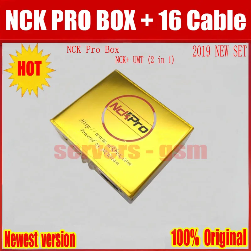 Новые оригинальные NCK Pro box/NCK Pro 2 box/nck Pro box(поддержка NCK+ UMT 2 в 1) новое обновление для huawei+ 16 кабелей