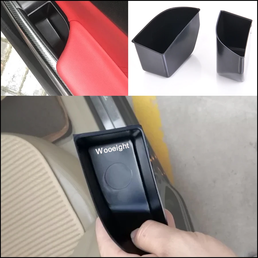 2Pcs Black Rear Door Armrest Secondary Storage Box Container Holder For Honda Accord 2008 2009 2010 2011 2012 Car Accessories (5)