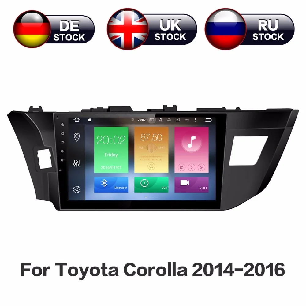 

Android 8.0 4GB+32GB Car GPS Navigation No DVD Player Stereo Headunit Auto Radio Video Audio For Toyota Corolla 2014 2015 2016