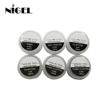 A1 готовые катушки Clapton Alien плавленый Клэптон Тигр микс витой Vape катушка для электронной сигареты RBA RDA RTA Танк нагревательный провод