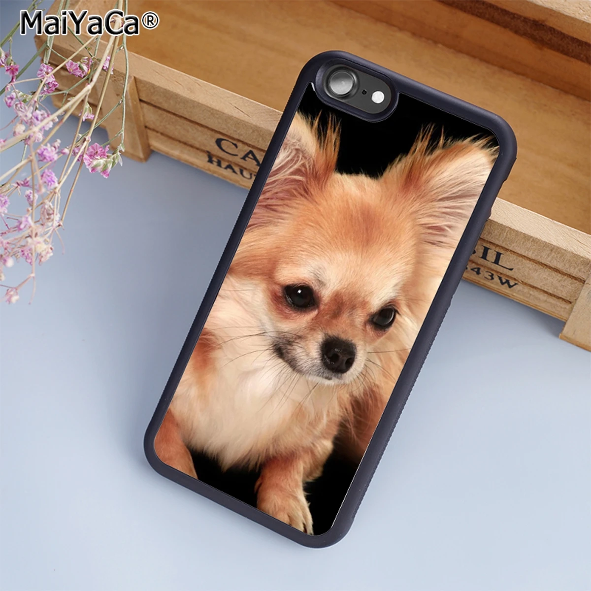 MaiYaCa Chihuahua Cute Dog Puppy Phone Case Cover for iPhone 5 5s 6 6s