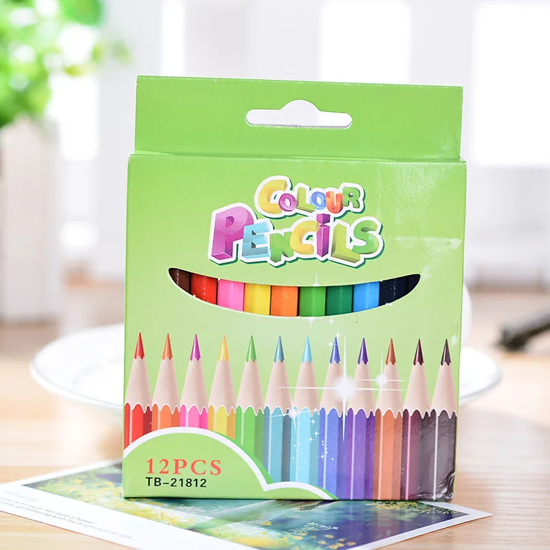 

High quality Stationery Colored Pencils 12 Color Pencils School Office Supplies Art Creation writing Painting Student Kid Gifts