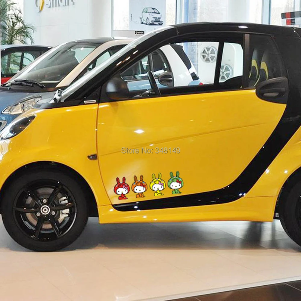 Buy Aliauto Funny Car accessories Hello Kitty Famliy Sticker And Decal For