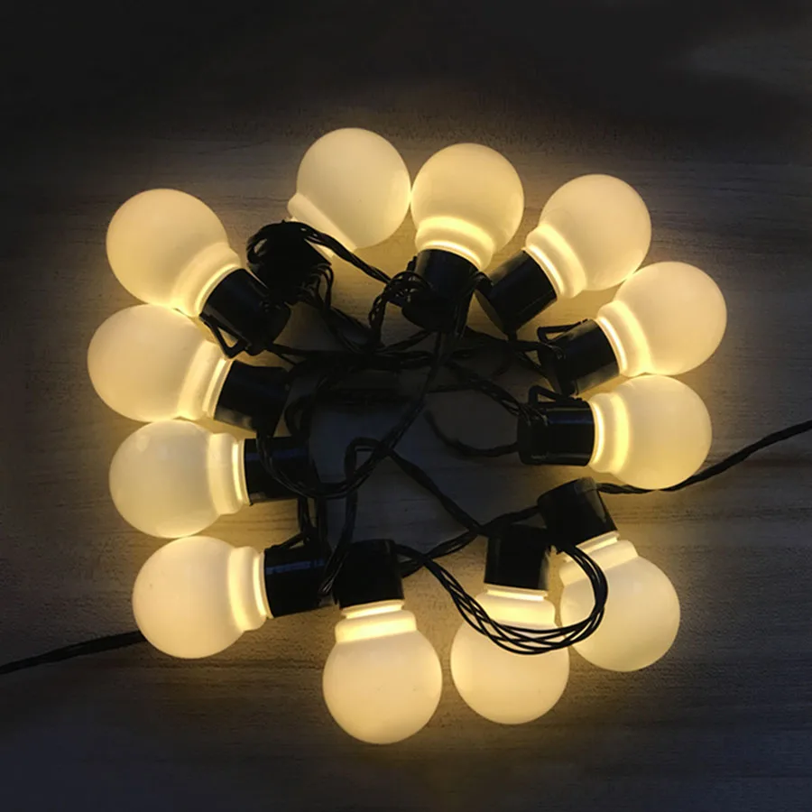 BEIAIDI 5 м 20 светодиодный шар лампа Фея светодиодный светящаяся гирлянда Рождественский свет G50 Свадебная вечеринка гирлянда светодиодный