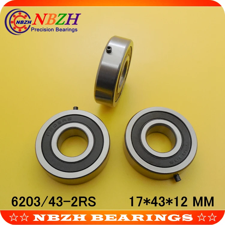 43 2rs 17x43x12mm abec 1 frete gratis 2 pcs 05