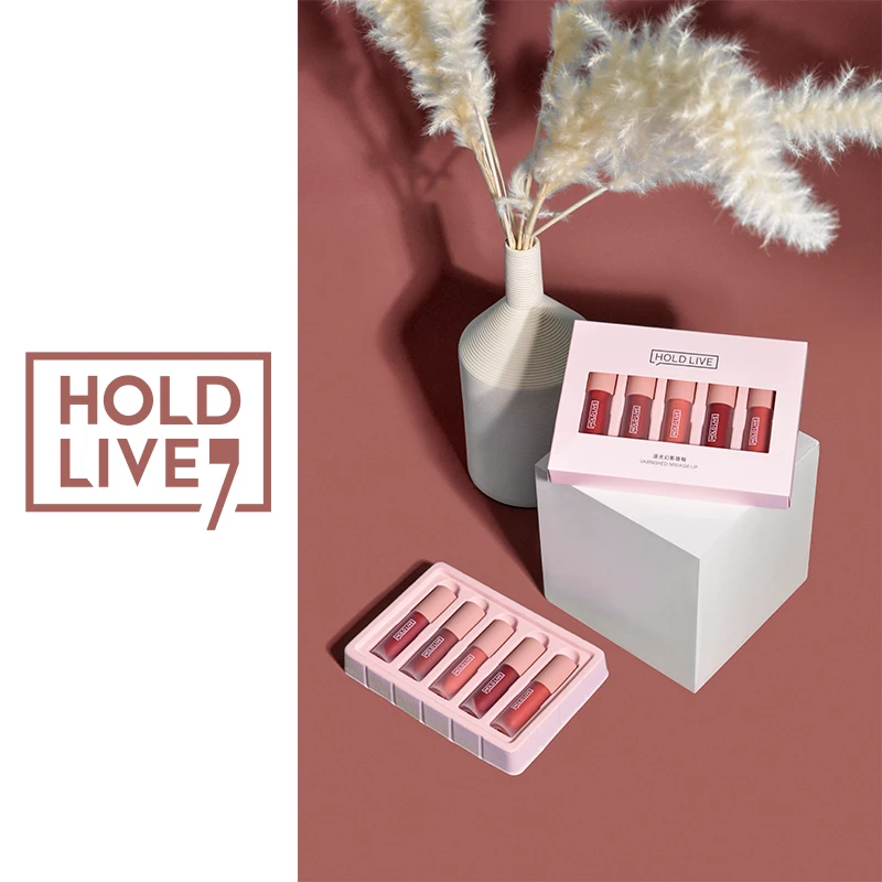 5pcs/set moisturizing lip gloss by Hold live sexy red nude brown silky lip tint makeup set waterproof liquid lipstick BN157 5pcs/set moisturizing lip gloss by Hold live sexy red nude brown silky lip tint makeup set waterproof liquid lipstick BN157