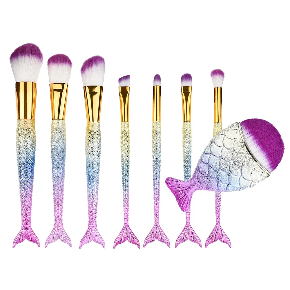 

8 PCS Make Up Foundation Eyebrow Eyeliner Blush Cosmetic Concealer Brushes makeup brushes set professional with case 8w10