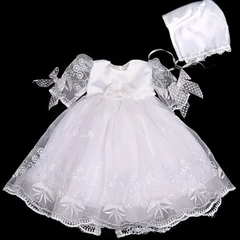 

2018 summer baby Girl dress set wedding dress party baptism christmas dress for baby body clothers wear free shipping