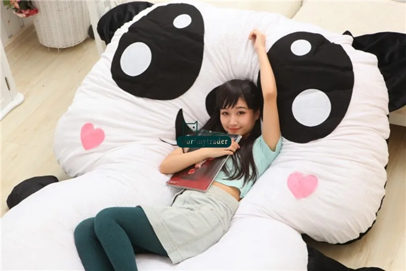 Dorimytrader 210cm X 150cm Large Plush Lovely Soft Stuffed Panda Bed Carpet Sofa Tatami, Free Shipping DY60341 (15)