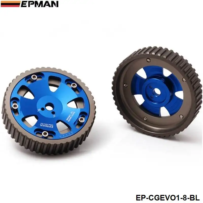 TANSKY - ALUMINUM BOLT-ON DOHC CAM GEARS 4G63 ENGINE 93-02 FOR MITSUBISHI MIRAGE LS/ES EP-CGEVO1-8-BL