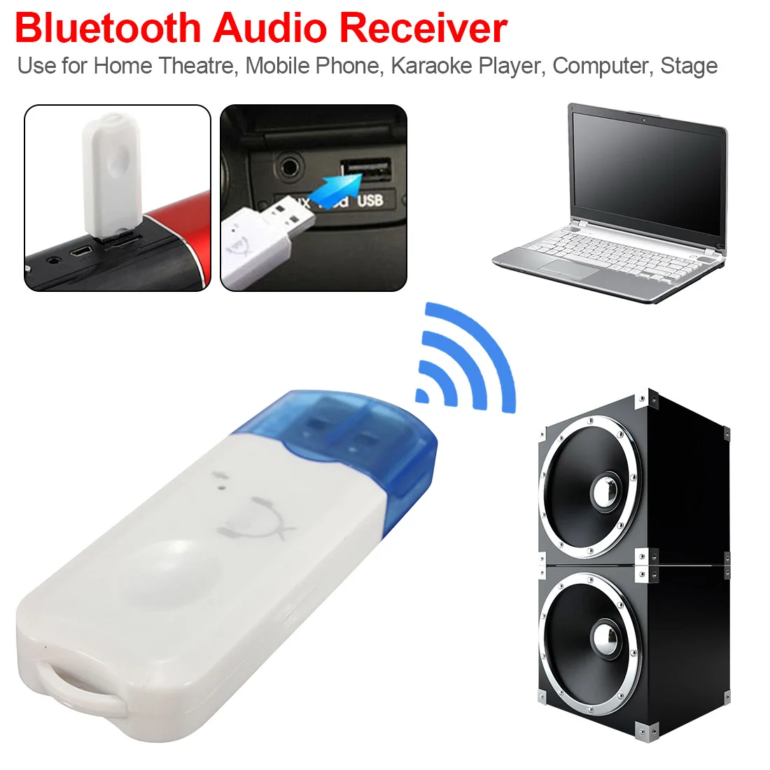 

Bluetooth V2.1 Adapter USB Dongle for Computer PC Wireless Mouse Bluetooth Speaker 2.1 Music Receiver USB Bluetooth Adapter