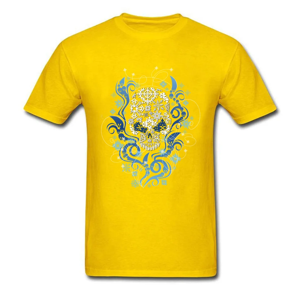Cold Custom Short Sleeve Tops Shirt NEW YEAR DAY O Neck All Cotton Mens Top T-shirts Custom T-shirts Newest Wholesale Cold yellow