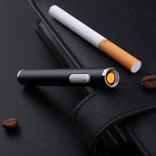 Portable Rechargeable Cigarette Lighter Long USB Electric Arc Plasma Lighter Cigar Igniter Smoking Tools Gadgets For