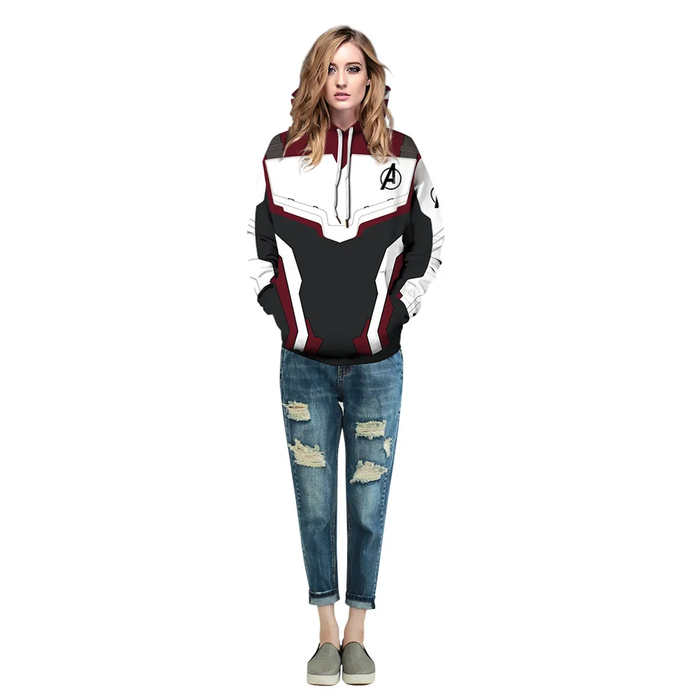 The Avengers Endgame Quantum Realm Cosplay Costume Superhero Hoodies Men Women Unisex Hooded End Game Cotton Sweatshirt Jacket The Avengers Endgame Quantum Realm Cosplay Costume Superhero Hoodies Men Women Unisex Hooded End Game Cotton Sweatshirt Jacket