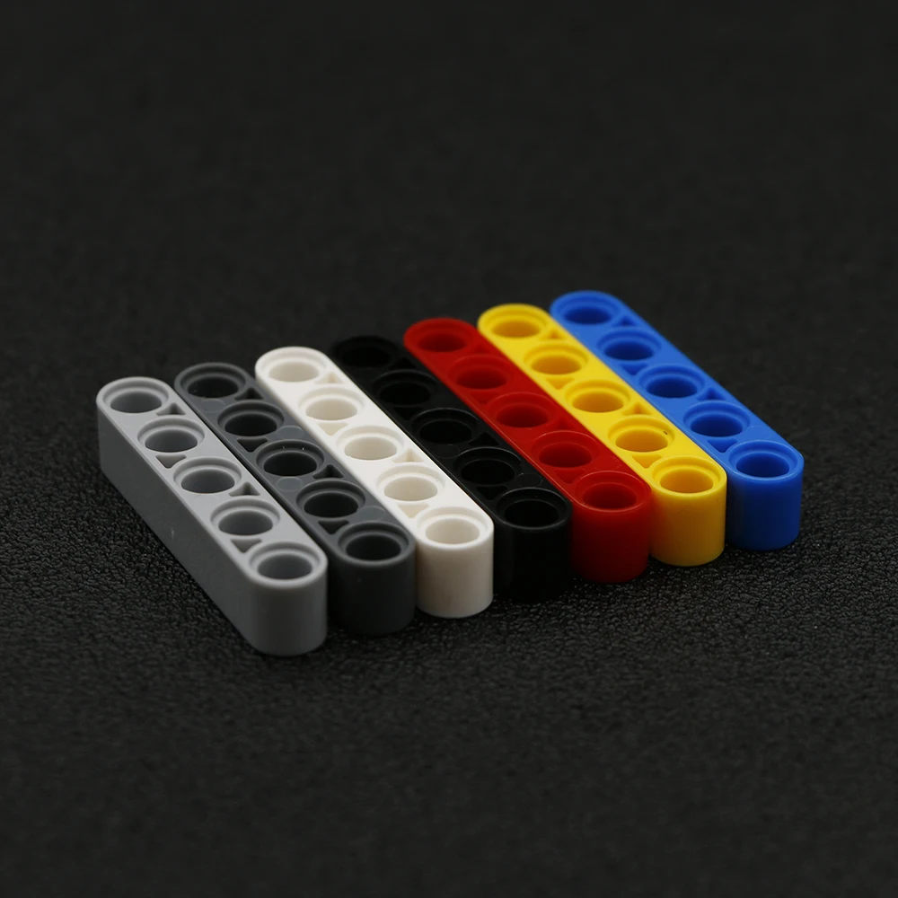 100 шт кубики MOC Technic parts Liftarm 1x5 толстый пучок малыш Сделай Сам обучающая игрушка
