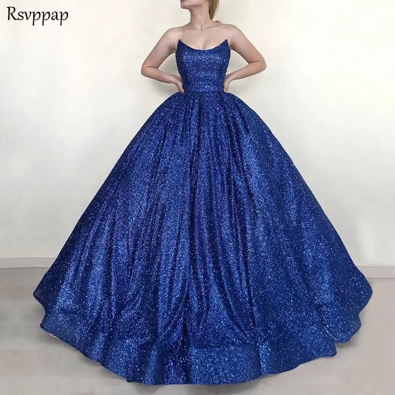 long gown design royal blue