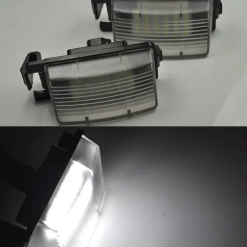 Free shipping,2x 24 White Led License Number Plate Lights For Nissan Infiniti GTR R35 G35 37