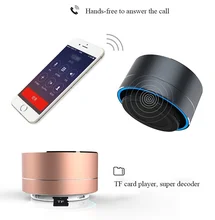 wireless bluetooth speaker metal mini portable subwoof sound with Mic TF card FM radio AUX MP3 music play loudspeaker hand black wireless bluetooth speaker metal mini portable subwoof sound with Mic TF card FM radio AUX MP3 music play loudspeaker hand black