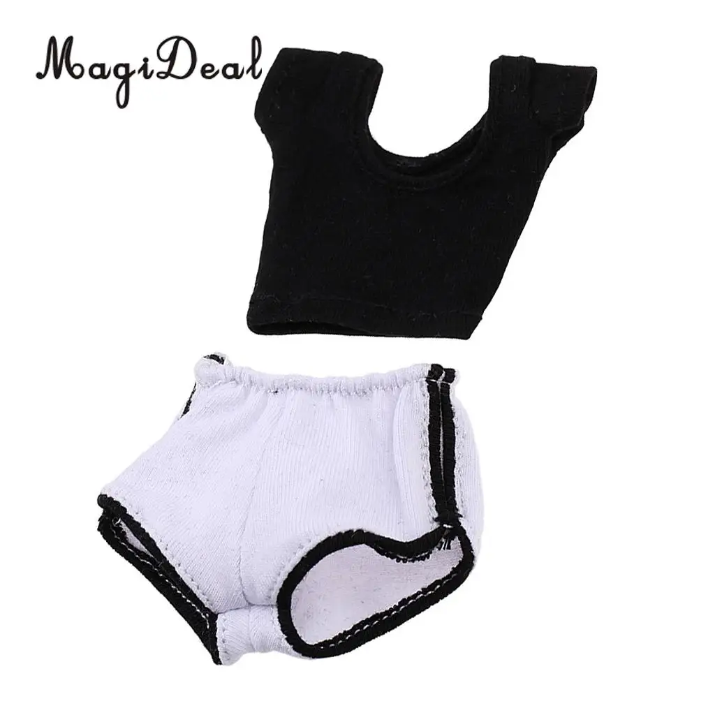 MagiDeal 1/6 Scale Female Women Sport Pants Suit Shirt for 12 Inch Action Figures Collectible Doll Toy DIY Accessories