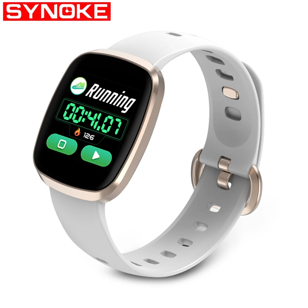 

SYNOKE Fitness Watch Smart Watch Unisex Bluetooth Multi-sports Modes Long Time Standby Sleep Heart Rate Smart Bracelet for Lady