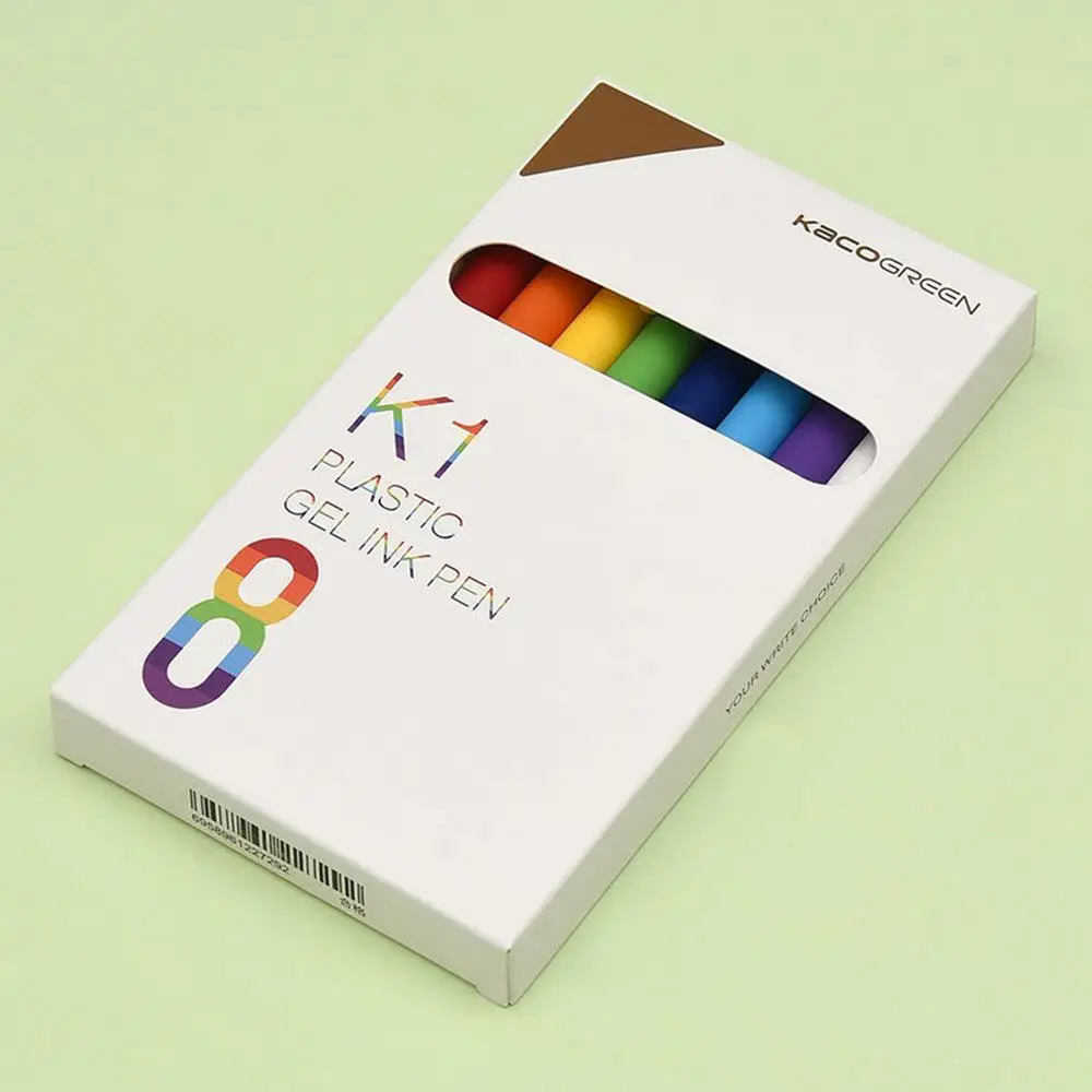 8 шт./кор. Xiaomi KACOGREEN K1 пластиковая гелевая чернилами нейтральная ручка 0 5 мм