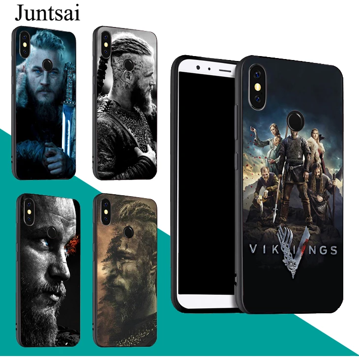 

Juntsai Vikings Ragnar Lothbrok Soft TPU Case For Xiaomi Redmi 5 Plus Note 5 5A 6A 6 7 S2 4X Mi F1 9 8 6 6X A2 Mix 2 Max3