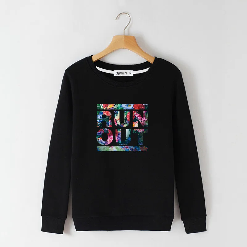 

2017 Deer Pattern Women Sweatshirt Cotton Loose Harajuku Hooded Female Casual Full Hoodies Sweatshirts Black Moletons Femininos