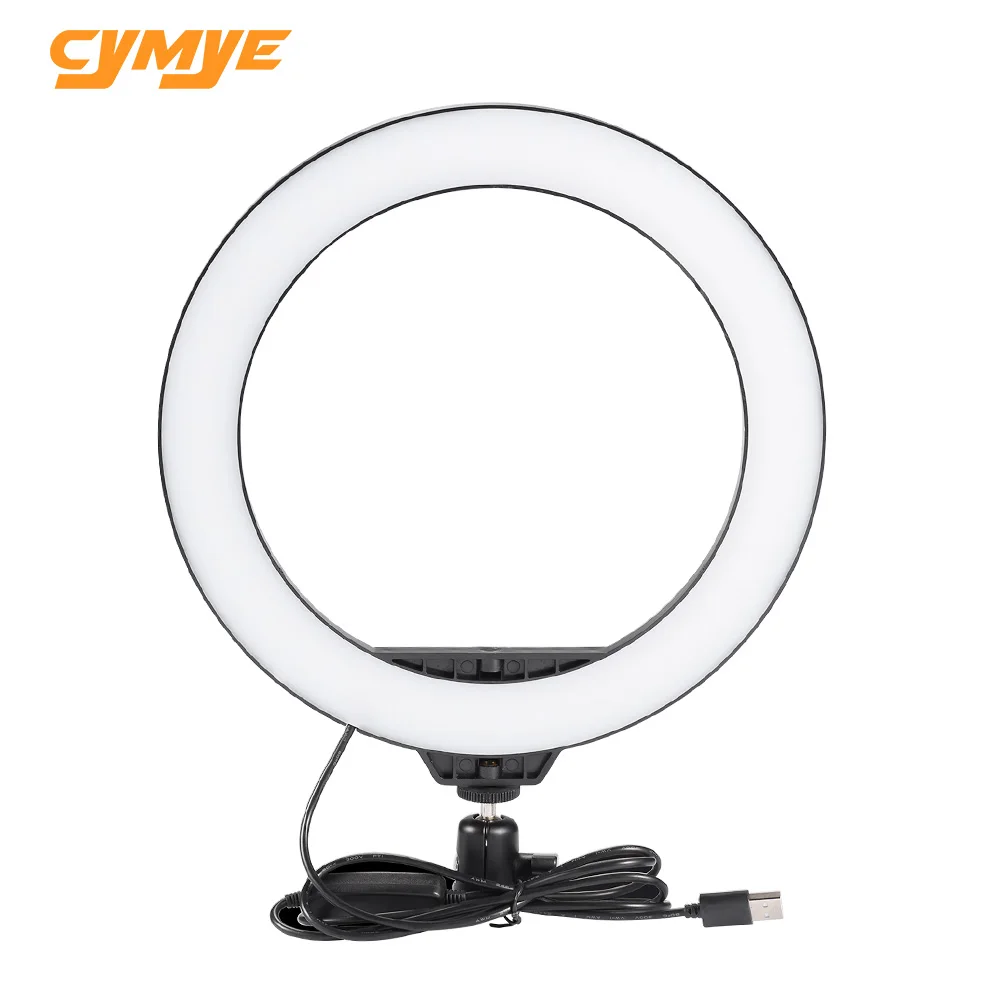 

Cymye Photography LED Selfie Ring Light EC02 26cm three-speed Stepless Lighting